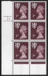 S 24 Scotland  7p purple-brown  cyld. 1 no dot phos p31  Harrison  U/M (MNH)