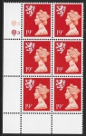 S 62   Scotland  19p bright orange red phos  cyld Q3Q3  Questa  U/M (MNH)