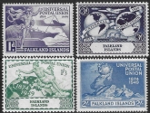 1949 Falkland  Islands SG.168-71  Universal Postal Union set 4 values U/M (MNH)