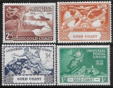 1949 Gold Coast. SG.149-52  Universal Postal Union set 4 values U/M (MNH)