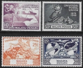 1949 Malaya-Penang  SG.23-6  Universal Postal Union set 4 values U/M (MNH)