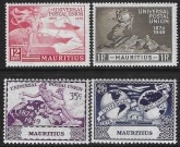 1949 Mauritius  SG.272-5  Universal Postal Union set 4 values U/M (MNH)
