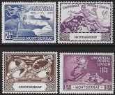 1949 Monserrat  SG.117-20  Universal Postal Union set 4 values U/M (MNH)
