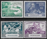 1949 Nyasaland  SG.163-6  Universal Postal Union  set 4 values U/M (MNH)