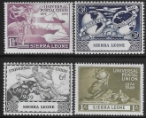 1949  Sierra Leone SG.205-8  Universal Postal Union  set 4 values U/M (MNH)