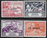 1949  Somaliland SG.121-4  Universal Postal Union  set 4 values U/M (MNH)