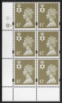 NI 76  41p grey-brown 2B    cyld. Q1Q1   Questa U/M (MNH)