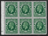 NB21 (SG.439c) ½d green  cylinder E6 dot perf B4A(I) unmounted mint. (MNH) (trimmed perfs)