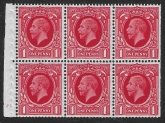 NB23 (SG.440g)  1d scarlet  Cyld. F7 dot    perf B4B(E) unmounted mint (MNH) trimmed perfs.