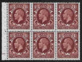 NB26 (SG441f)  1½d red brown  cyld. G24 no dot  perf. B4(E) unmounted mint (MNH) Trimmed Perfs