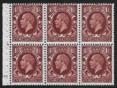 NB26 (SG441f)  1½d red brown  cyld. G24 no dot  perf. B4(E) unmounted mint (MNH) Trimmed Perfs