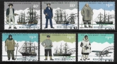 1995 Ross Dependency SG.32-7  Antarctic Explorers set 6 values Fine Used