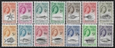 1960 Tristan Da Cunha Marine Life set of definitives 14 values  SG.28/41 u/m (MNH)