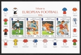 1996 Gibraltar  MS.775 European Football Mini Sheet U/M (MNH)