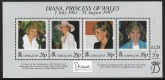 1998  Gibraltar  MS.828  Princess Diana  mini sheet U/M (MNH)
