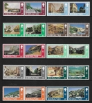 1971  Gibraltar  SG.255-86 Decimal Currency set 32 values (16 pairs) U/M (MNH)
