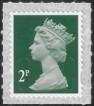 U2921  2p deep green 2B  M20L SBP T3  Walsall/ISP U/M (MNH)
