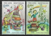 2010  Monenegro  M295-6 Europa  'Childrens Books'   set 2 values U/M (MNH)