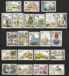 1993 Gibraltar SG.695-708  Architectural Heritage set 22 values U/M (MNH