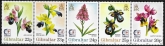 1995  Gibraltar  SG.749-53  Singapore 95 Orchids   set 5 values  U/M (MNH)