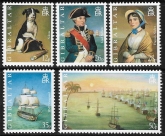 1998 Gibraltar  SG.839-43 Bicentenary of The Battle of The Nile  set 5 values U/M (MNH)