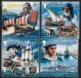 1999 Gibraltar  SG.872-5  Maritime Heritage  set 4 values U/M (MNH)