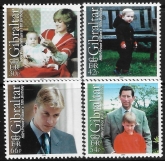 2000 Gibraltar SG.932-5 18th Birthday of Prince William set 4 values  U/M (MNH)