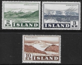 1957  Iceland SG.346-8  set 3 values U/M (MNH)