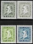 1935 Iceland  SG.216-9 M.Jochumsson, (poet)  set 4 values U/M (MNH)
