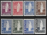 1938-47  Iceland  SG.224-31 set 8 values U/M (MNH)