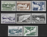 1956 Iceland SG.335-42  Power Plants and Waterfalls. set 8 values U/M (MNH)