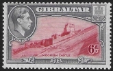 1938 Gibraltar  SG.126   6d carmine and grey-violet  perf 13½  U/M (MNH)