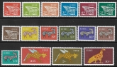 1968-70  Ireland SG.247-62  definitive set of 16 values U/M (MNH)