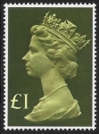 SG.1026  £1 bright yellow green and blackish olive. U/M (MNH)
