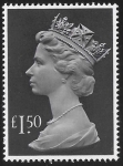 SG.1026e  £1.50 pale mauve & grey black. U/M (MNH)
