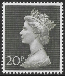 SG.830 20p olive green. Post Office Paper. U/M (MNH)