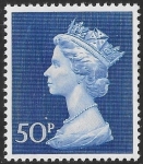 SG.831  50p deep ultramarine on Post Office Paper. U/M (MNH)