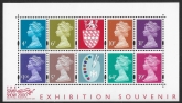 MS.2146 Stamp Show 2000 Jeffery Matthews mini sheet. Gravure by DLR U/M (MNH)