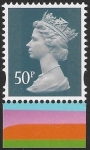 U3077   50p grey-green M21L  MPIL  DY38   ISP U/M (MNH)
