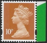 U3074  10p  2B dull orange  'M21L'  'MPIL'  DY38   ISP  U/M (MNH)