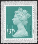 U2968a £3.25  dull blue green M21L  SBP T2 Walsall (ISP) U/M (MNH)