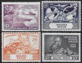 1949  Malaya- Kedah SG.72-75   Universal Postal Union  set 4 values U/M (MNH)