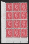 1941 1d pale scarlet  Q5 (SG.486)  Cyld. 133 dot. control T46 perf E/I  U/M
