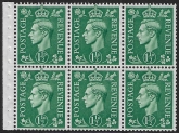 QB26 1½d  pale green perf.I  U/M