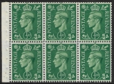 QB4 ½d  pale green  perf.I  U/M