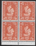 QB8b  ½d pale orange. inverted wmk.  perf.P  U/M