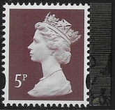 U3072  5p  2B brown (pale portrait) 'M21L'   'MPIL'  DY39   ISP U/M (MNH)