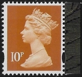 U3074  10p  2B orange  'M21L'  'MPIL'  DY39   ISP  U/M (MNH)