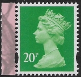 U3075 20p 2B bright green M21L MPIL  DY40  ISP U/M (MNH)