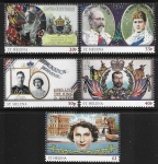 2013 St. Helena  SG.1196-1200  60th Anniv. of The Coronation. set 5 values U/M (MNH)